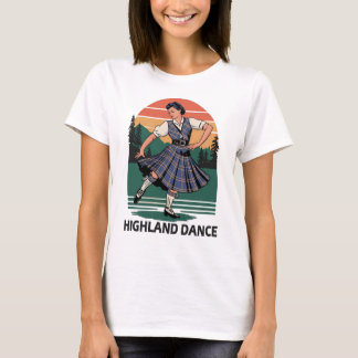 Retro vintage Schotse Hoogland Dans ontwerp cadeau T-shirt