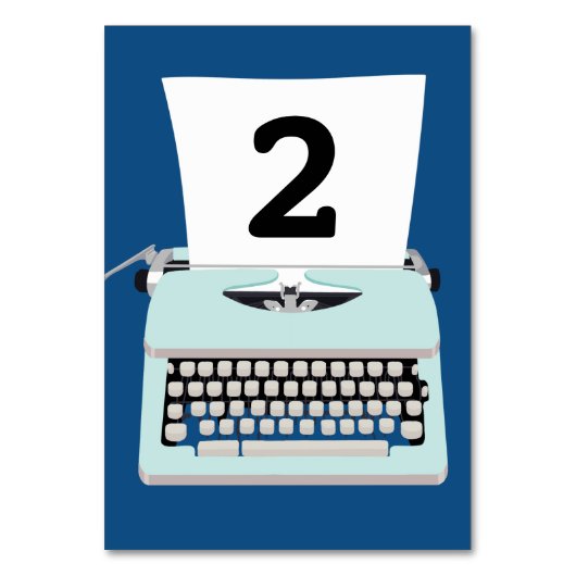 Retro vintage schrijfmachine en papier ontwerp kaart (Voorkant)