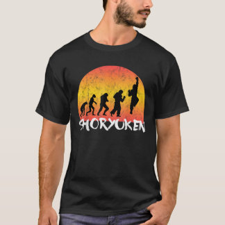 Retro Vintage Shoryuken Vechtersbaas Evolutie Grap T-shirt