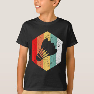 Retro Vintage Shuttle Grappig Badminton Cadeau T-shirt