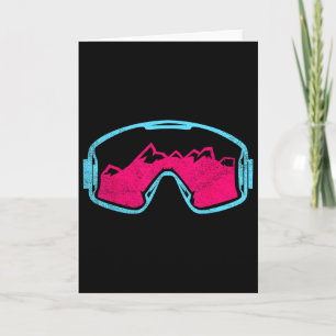 Retro Vintage Ski Sneeuwbril 80s 90s Skiën Kaart