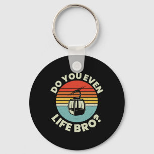 Retro Vintage Ski Til Je Echt Opheft Bro Sleutelhanger