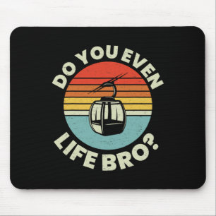 Retro Vintage Ski Til Je Wel Lift Broer Muismat