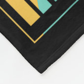 Retro vintage skien sneeuw fleece deken (Hoek)