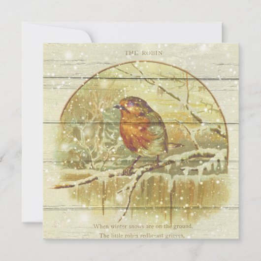 Retro | Vintage Sneeuwrijke Winter Kardinaalvogel Feestdagenkaart (Voorkant)