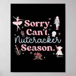 Retro Vintage Sorry Kan Kerstman Seizoen Suiker Poster