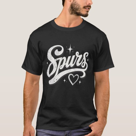 Retro Vintage Spurs T-shirt (Voorkant)