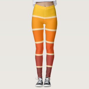 Retro Vintage Stijl Geometrisch Patroon Jaren 70 Leggings
