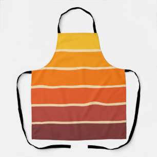 Retro Vintage Stijl Geometrisch Patroon Jaren 70 Schort