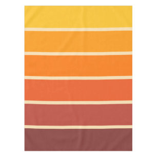 Retro Vintage Stijl Geometrisch Patroon Jaren 70 Tafelkleed