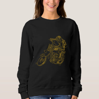 Retro Vintage Stijl Motorrace Versleten   Trui