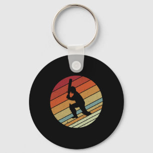 Retro Vintage Stijl Sport Cricket Cadeaus Voor Jon Sleutelhanger