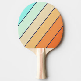 Retro Vintage Stijl Vette Strepen Tafeltennisbatje