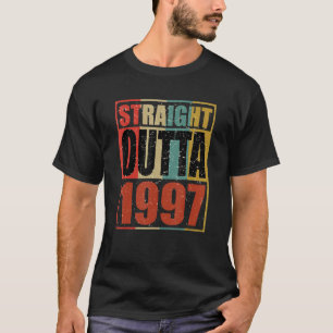Retro Vintage Straight Outta 1997 25 jaar oud 25t T-shirt