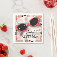 Retro Vintage Sunglasses Flamingos Palms