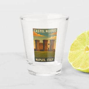Retro Vintage Travel Castel Nuovo Napels Italië Shot Glas