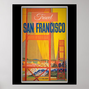 Retro Vintage Travel Design Poster