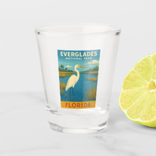 Retro Vintage Travel Florida Everglades Natuur Shot Glas
