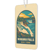 Retro Vintage Travel Niagara Herfsten Nederland Luchtverfrisser (Links)