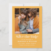 Retro Vintage Trouwkaart Save The Date Kaart (Achterkant)