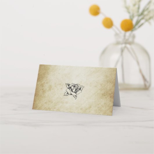 Retro vintage trouwplaats kaart plaatskaartje (Achterkant)