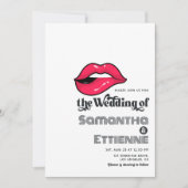 Retro Vintage Typografie Pop Art Bruiloft Kaart (Voorkant)