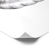 Retro vintage Valentijn katten Vakantievakdag post Poster (Hoek)