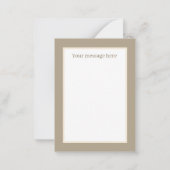 retro vintage valentijnsdag beer voeg sentiment to notitiekaartje (Achterkant)