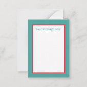 retro vintage Valentijnsdag kat voeg bericht toe Notitiekaartje (Achterkant)