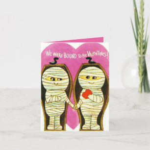 retro vintage Valentijnsmummie toevoegen sentiment Feestdagen Kaart