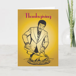Retro Vintage van de Thanksgiving van het Man van Feestdagen Kaart