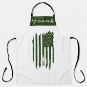 Retro Vintage Verenigde Staten Distressed American Schort (Voorkant)