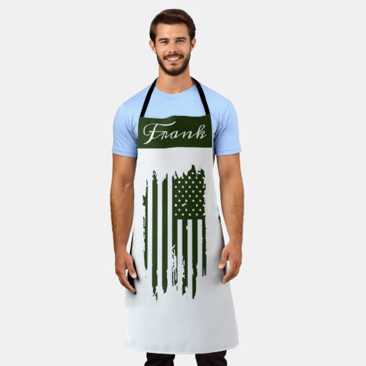 Retro Vintage Verenigde Staten Distressed American Schort (Gedragen)