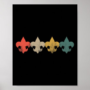 Retro Vintage Verkenner Verkenners Mannen Vrouwen Poster