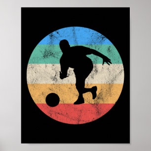 Retro Vintage Vervallen Bowling Cadeau Voor Mannen Poster