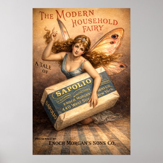 Retro Vintage Victorian Era Soap Ad Poster (Voorkant)