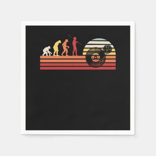 Retro Vintage Vinyl Record Servet (Voorkant)