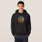 Retro Vintage Vis Barracuda Vis Hoodie (Voorkant volledig)