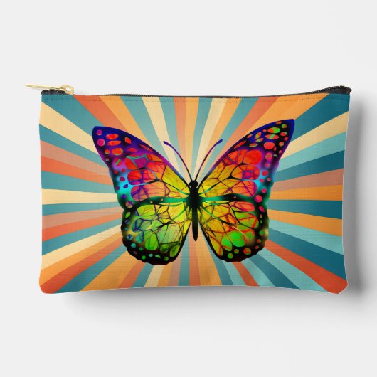 RETRO VINTAGE VLINDER ABSTRACT ETUI (Voorkant)