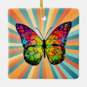 RETRO VINTAGE VLINDER ABSTRACT KERAMISCH ORNAMENT (Voorkant)