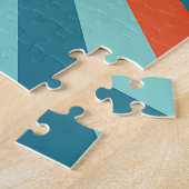 RETRO VINTAGE VLINDER ABSTRACT LEGPUZZEL (Zijkant)