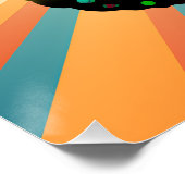 RETRO VINTAGE VLINDER ABSTRACT PERFECT POSTER (Hoek)