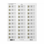 Retro Vintage Vogel Retouradres Label (Full Sheet)