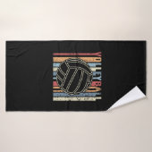 Retro Vintage Volleybal Badhanddoek (Badhanddoek)