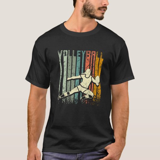 Retro Vintage Volleyball Premium T-shirt (Voorkant)