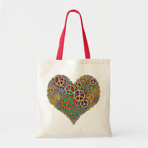 Retro Vintage Vrede van Mod. Tote Bag