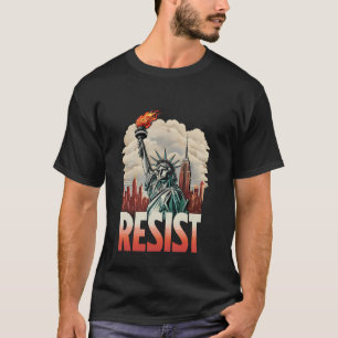 Retro Vintage Weersta Standbeeld van de Vrijheid A T-shirt
