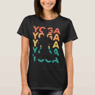 Retro Vintage Yoga Cadeau Voor Yogis T-shirt