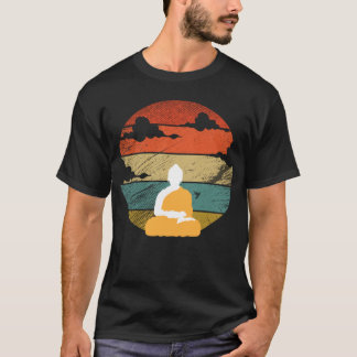Retro vintage yoga en meditatie hobby grappig 6 t-shirt