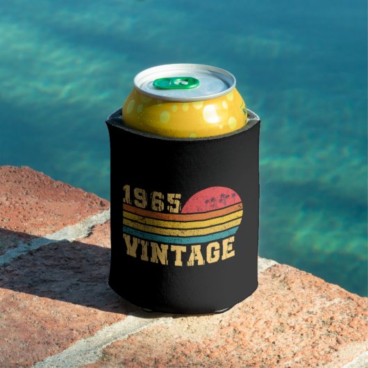Retro Vintage Zonsondergang 1965 Verjaardag Blikjeskoeler (Insitu Zwembad)